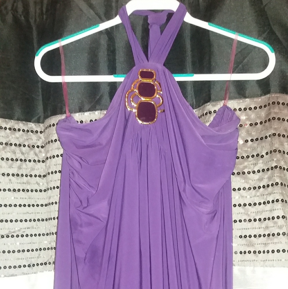 Purple halter top